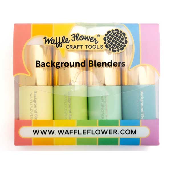 Waffle Flower Background Blender - Greens
