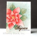 Penny Black Embossing Folder – 3D Poinsettia