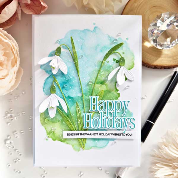 Papertrey Ink Into the Blooms: Snowdrops Dies