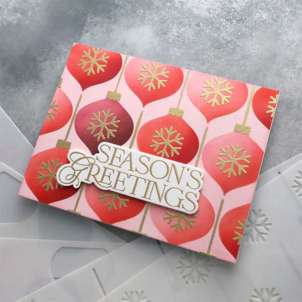 Concord &amp; 9th - Kristina Werner Elegant Holiday Greetings Stamp