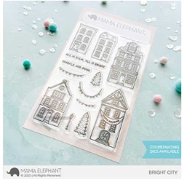 Mama Elephant Bright City Stamp
