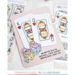 Mama Elephant Playing Cards Stamps