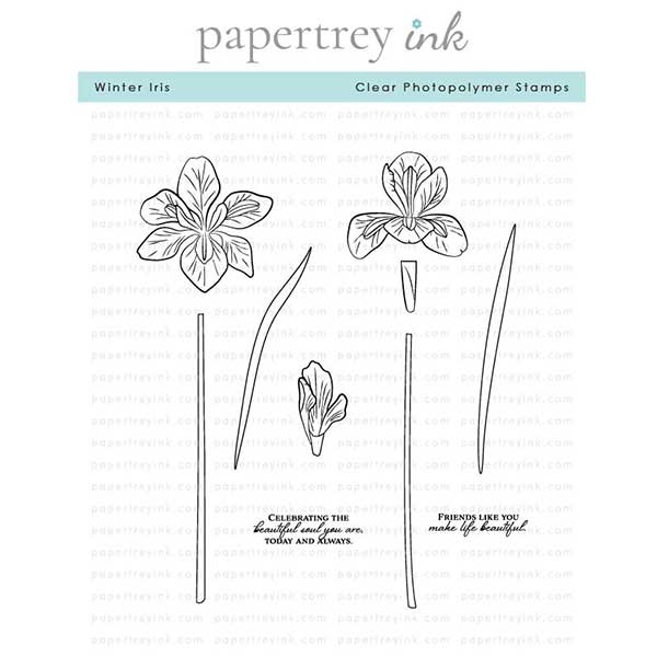 Papertrey Ink Winter Iris Stamp