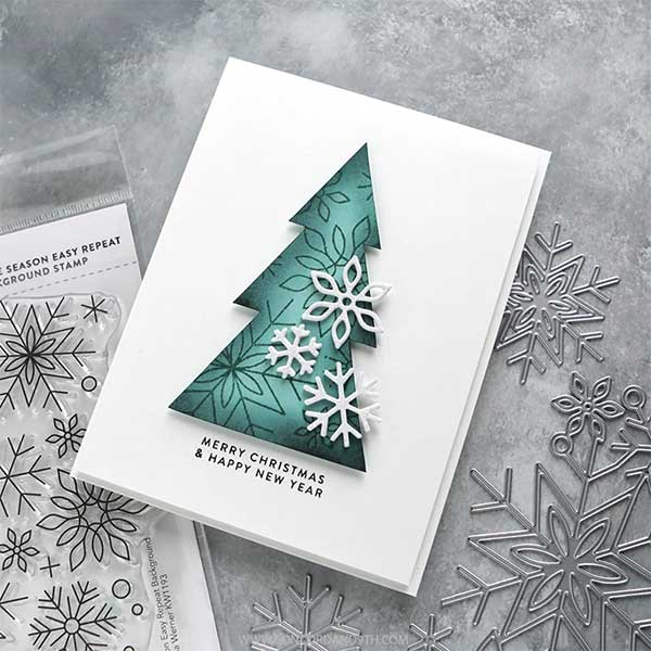 Concord &amp; 9th Kristina Werner Snowflake Season Border Dies
