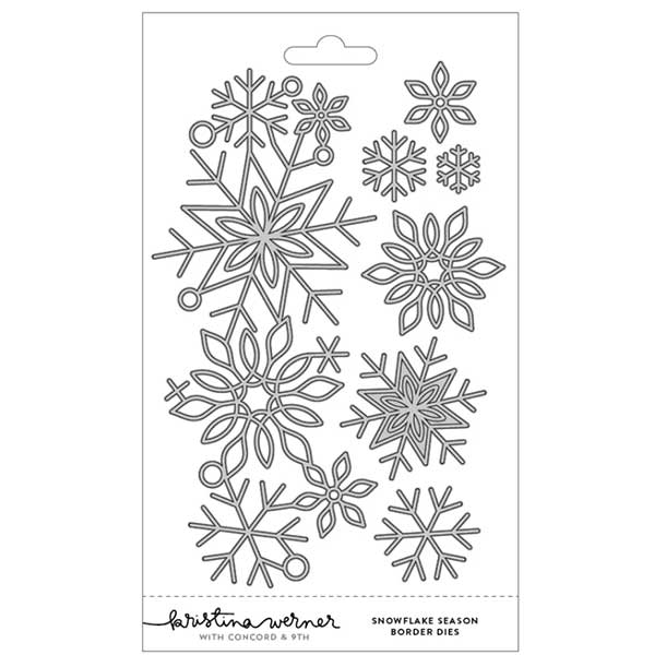Concord &amp; 9th Kristina Werner Snowflake Season Border Dies