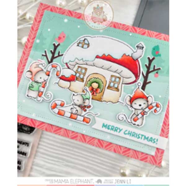 Mama Elephant Candy Cane Lane Dies