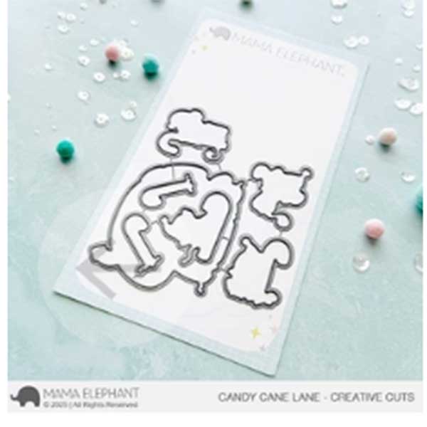 Mama Elephant Candy Cane Lane Dies