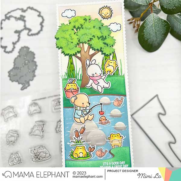 Mama Elephant Evergreen Tree Creative Cuts