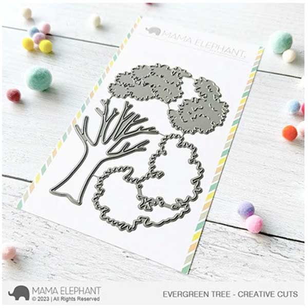 Mama Elephant Evergreen Tree Creative Cuts