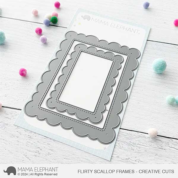 Mama Elephant Flirty Scallop Frames Creative Cuts