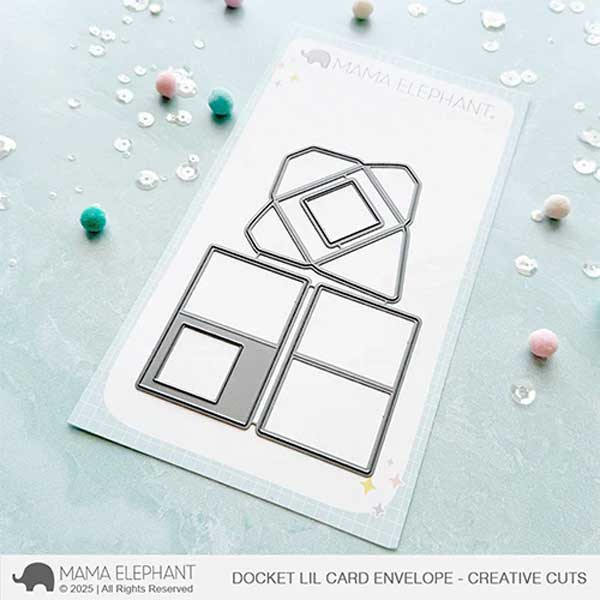 Mama Elephant Docket Lil Card Envelope Dies