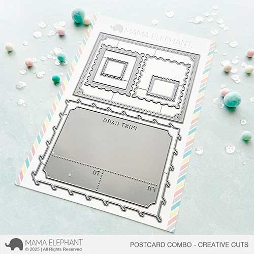 Mama Elephant Postcard Combo Dies