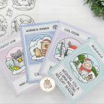 Mama Elephant Winter Globes Stamp