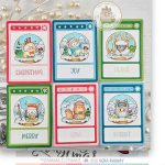 Mama Elephant Winter Globes Stamp