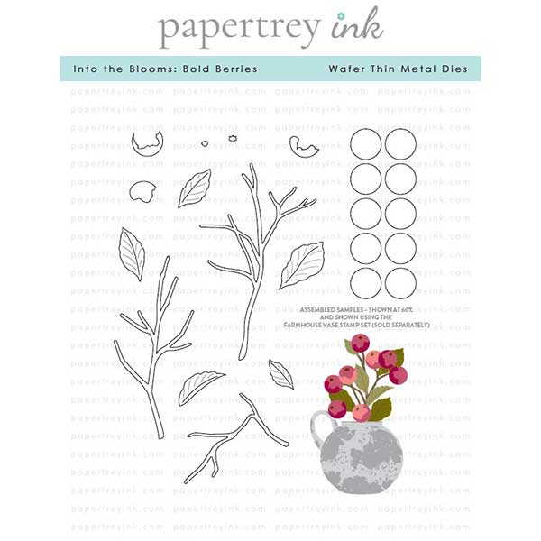 Papertrey Ink Into the Blooms: Bold Berries Dies