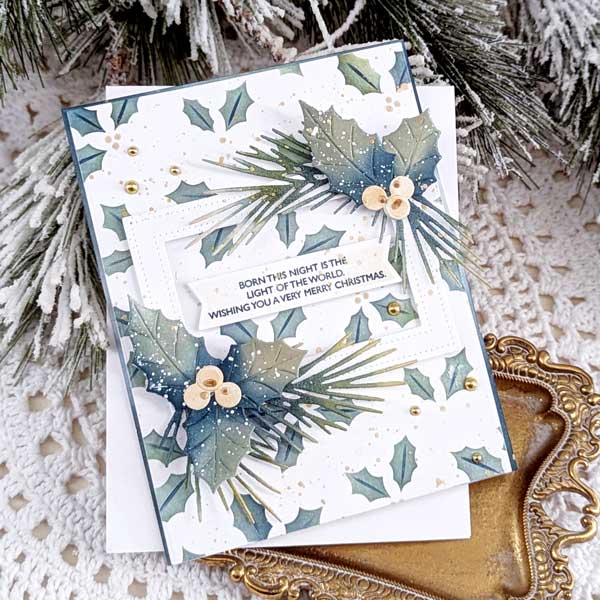 Papertrey Ink Holly Berries Stencil Collection