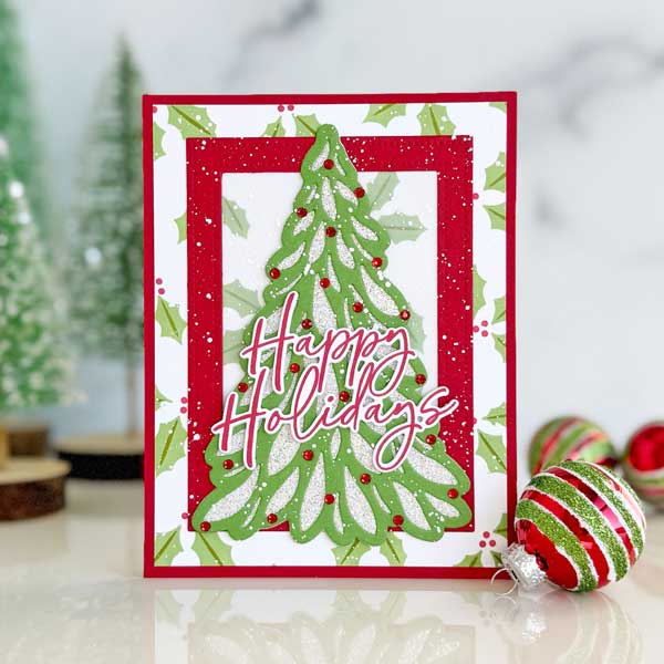 Papertrey Ink Serene Evergreens Dies