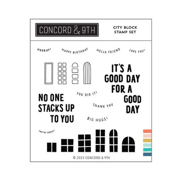 Concord &amp; 9th City Block Stamp Set