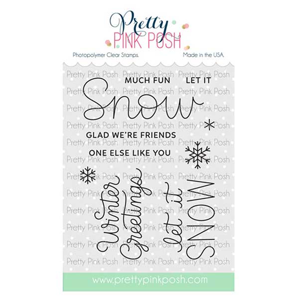 Pretty Pink Posh Let It Snow Stamp Set