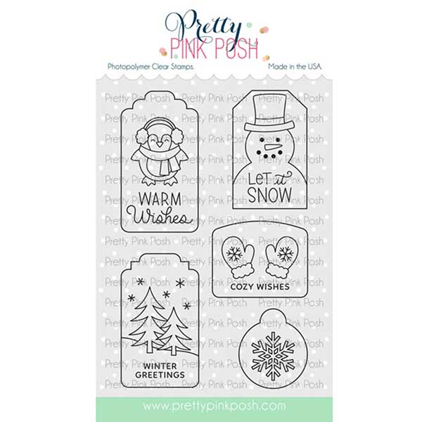 Pretty Pink Posh Winter Tags Stamp Set