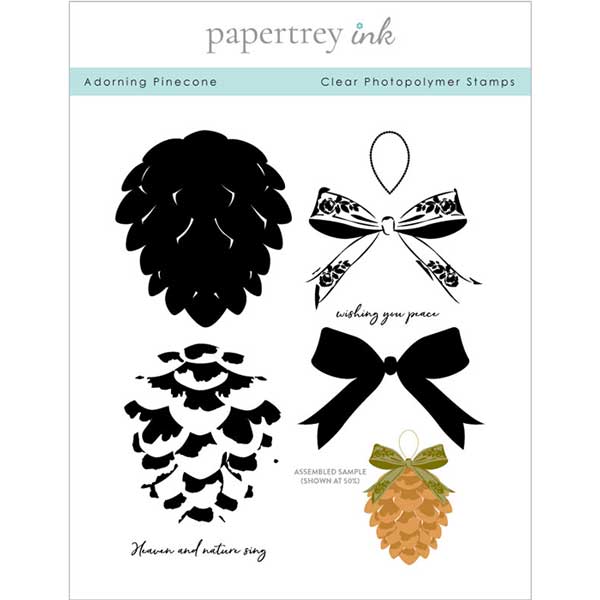 Papertrey Ink Adorning Pinecone Stamp Set