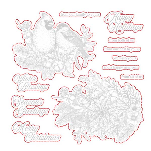 Honey Bee Stamps Winter Song Honey Cuts