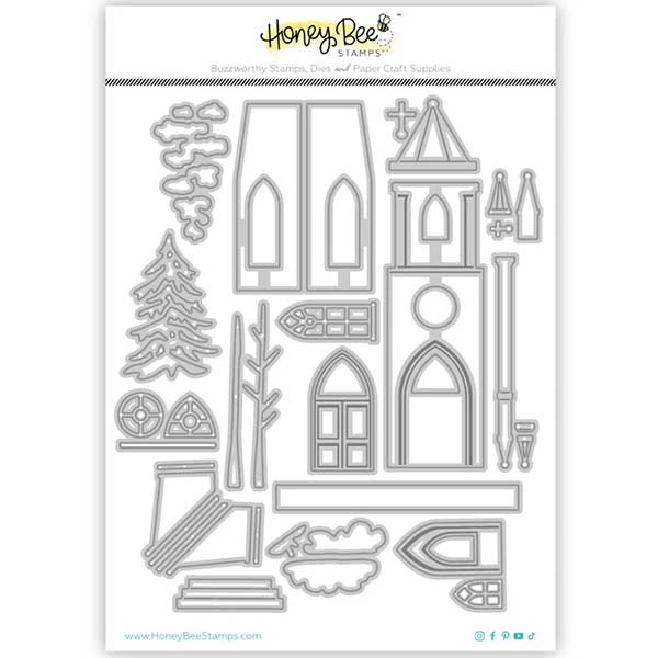 Honey Bee Stamps Lovely Layers: Cathedral Honey Cuts