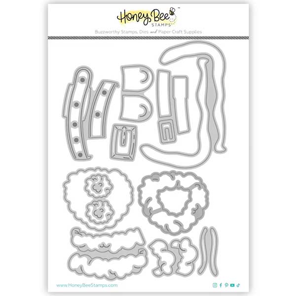 Honey Bee Stamps Lovely Layers: Coat Holiday Add-On Honey Cuts