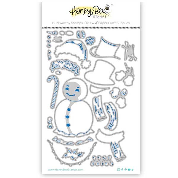 Honey Bee Stamps Lovely Layers: Vintage Snowman Honey Cuts