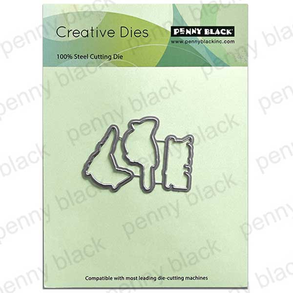 Penny Black Frosted Grove Cut Out