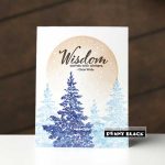 Penny Black Winter Trees Stamp