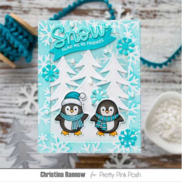 Pretty Pink Posh Let It Snow Stamp Set