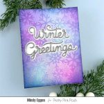 Pretty Pink Posh Winter Greetings Shadow Dies