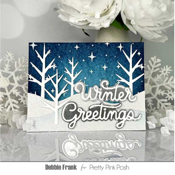 Pretty Pink Posh Winter Trees Dies