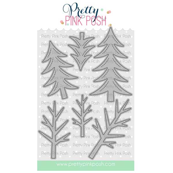 Pretty Pink Posh Winter Trees Dies