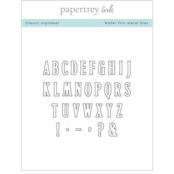Papertrey Ink Classic Alphabet Die Set