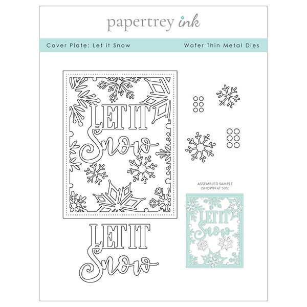 Papertrey Ink Cover Plate: Let it Snow Dies