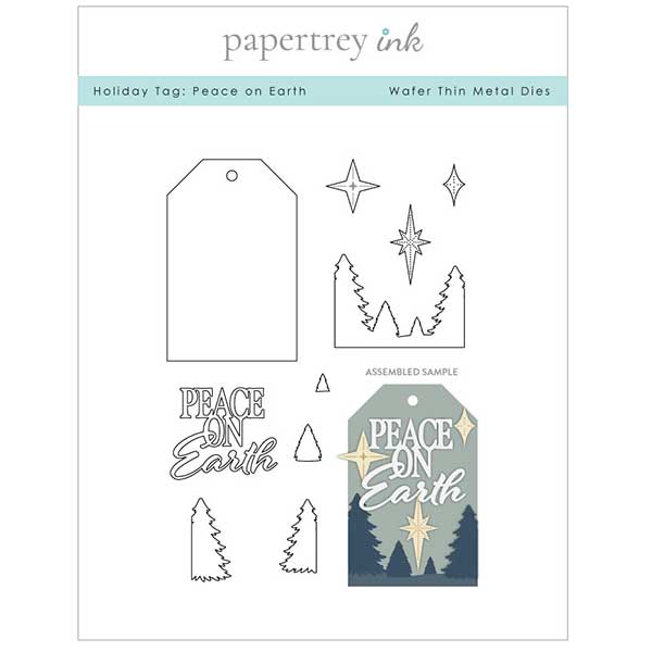 Papertrey Ink Holiday Tag: Peace on Earth Dies