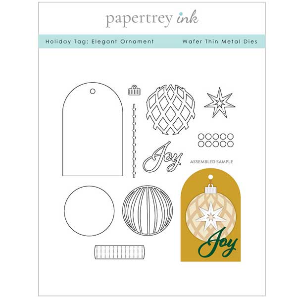 Papertrey Ink Holiday Tag: Elegant Ornament Dies