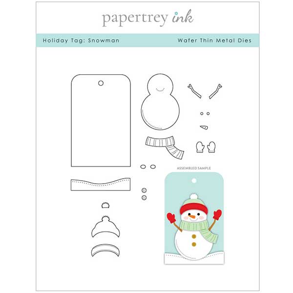 Papertrey Ink Holiday Tag: Snowman Dies