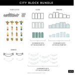 Concord & 9th City Block Stamp Set