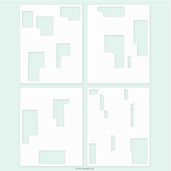 Concord &amp; 9th City Block Stencil Pack