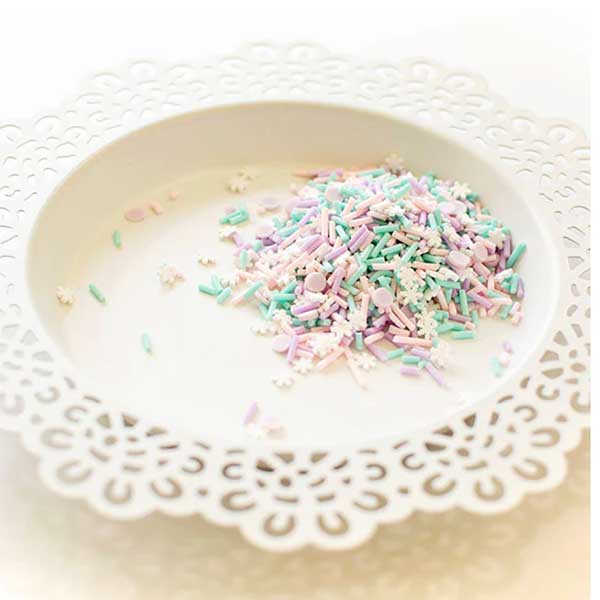 Pretty Pink Posh Pastel Blizzard Clay Confetti