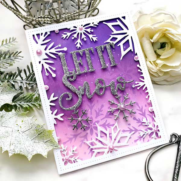 Papertrey Ink Cover Plate: Let it Snow Dies