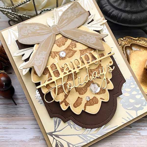 Papertrey Ink Adorning Pinecone Stamp Set