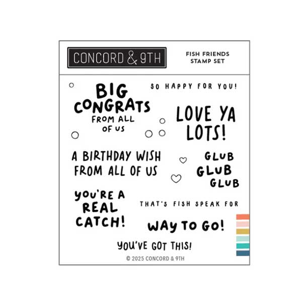Concord &amp; 9th Fish Friends Stamp Set