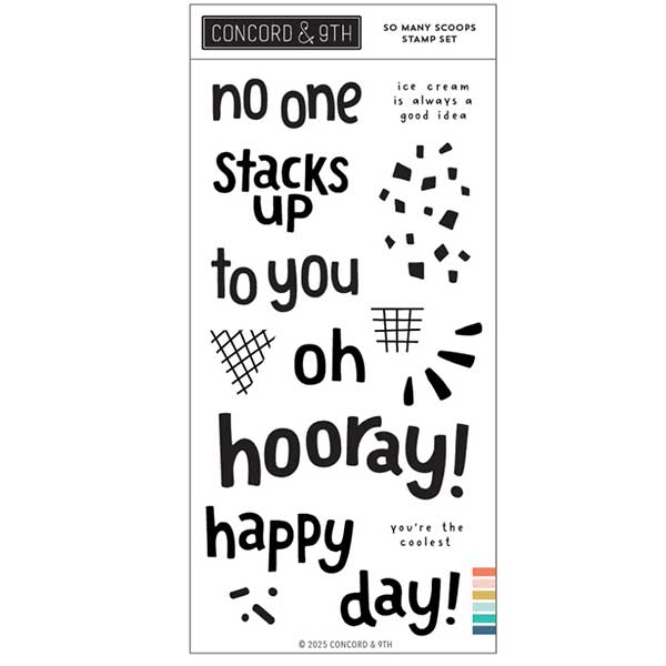 Concord &amp; 9th So Many Scoops Stamp Set