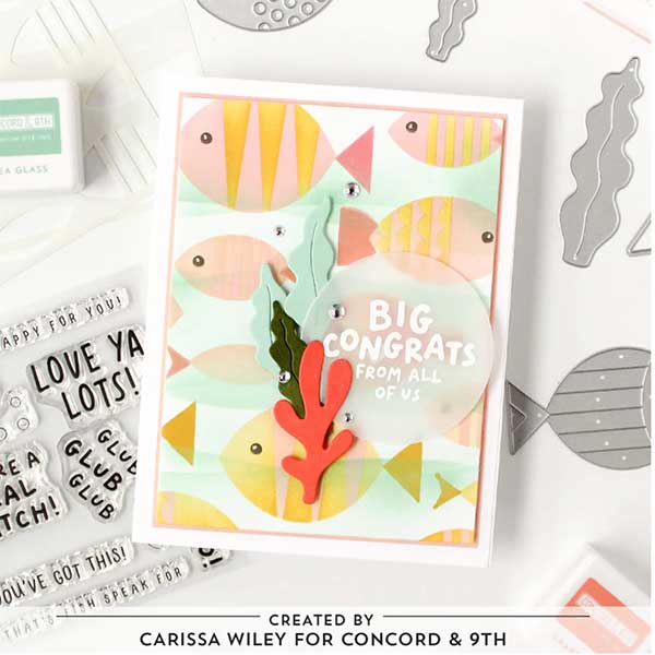 Concord &amp; 9th Fish Friends Stencil Pack