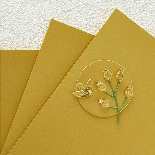 Spellbinders Brushed Gold Colorwheel Cardstock