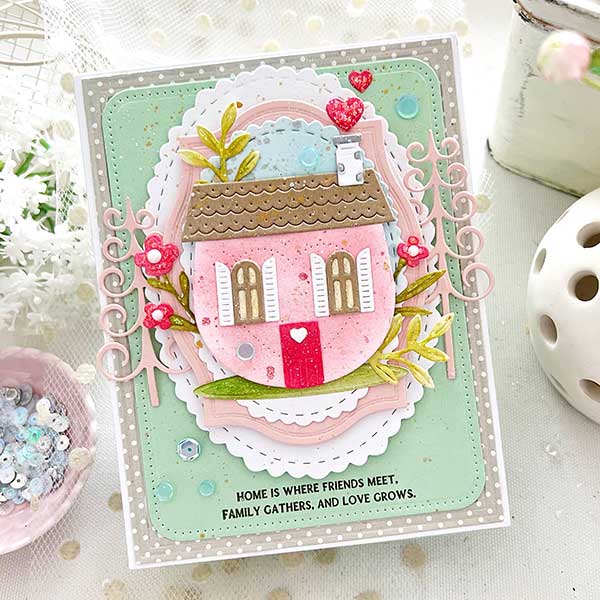 Papertrey Ink Home Is Where The Heart Is Sentiments Stamp